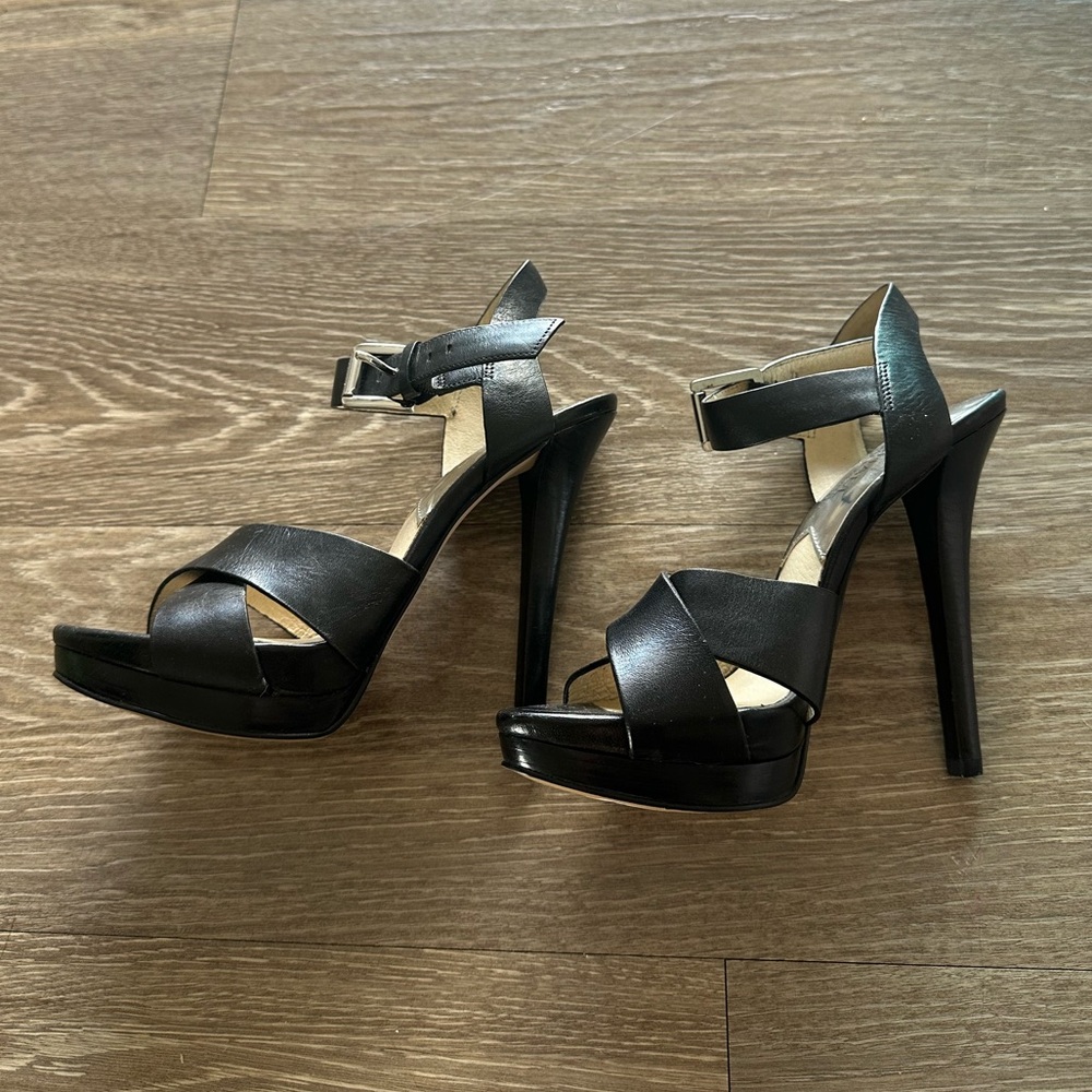 Michael Kors black platform stiletto heels